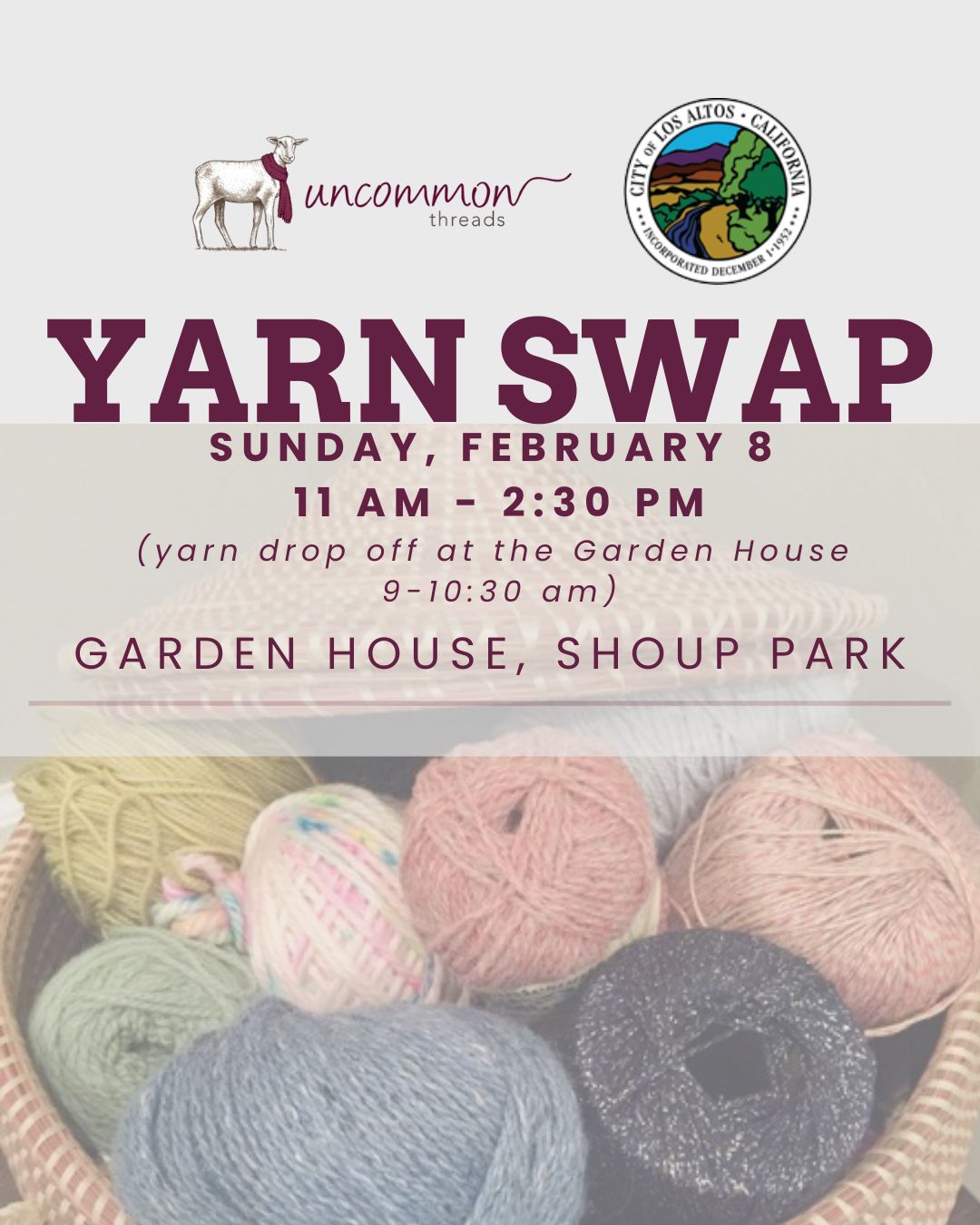 2026 Super Sunday Yarn Swap — Uncommon Threads CA