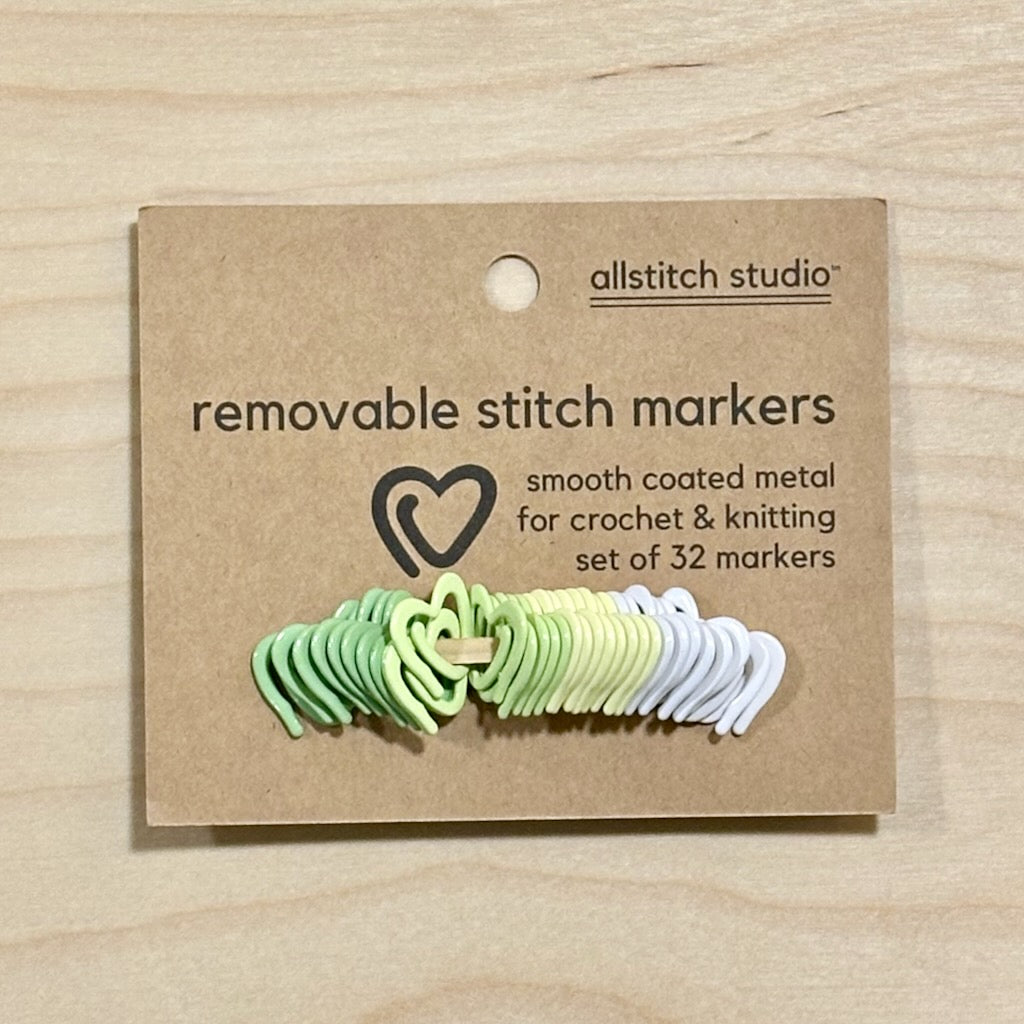 Heart Split Rings - Greens