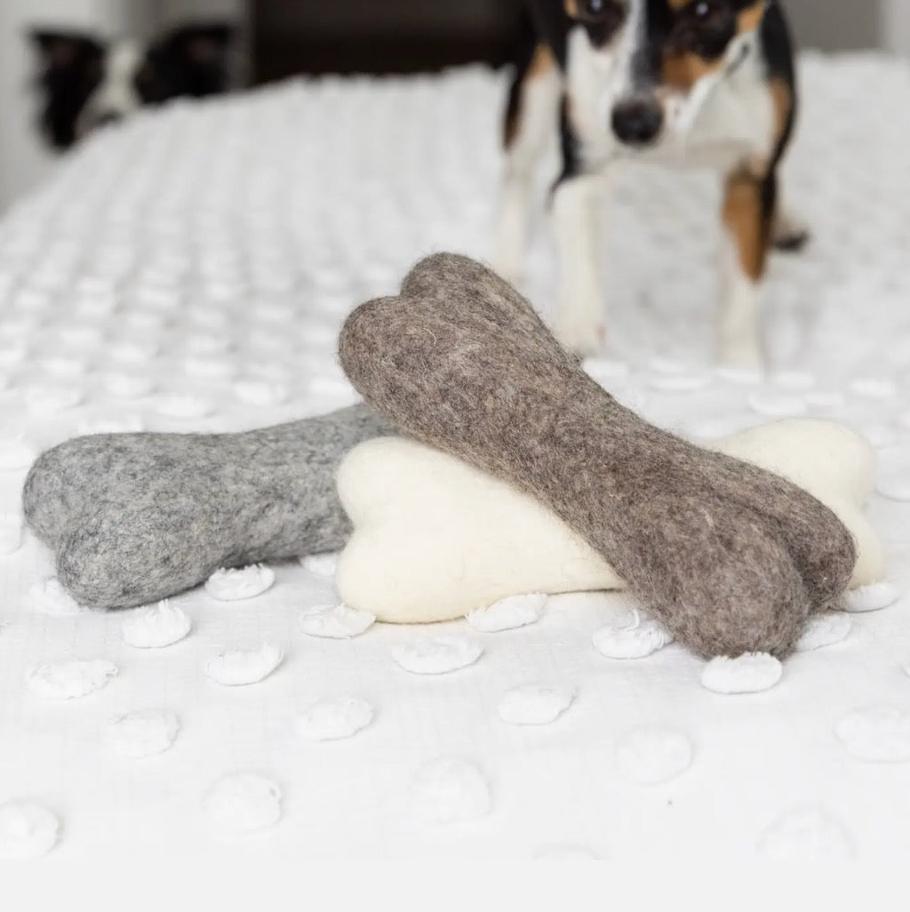 Felt Dog Bone