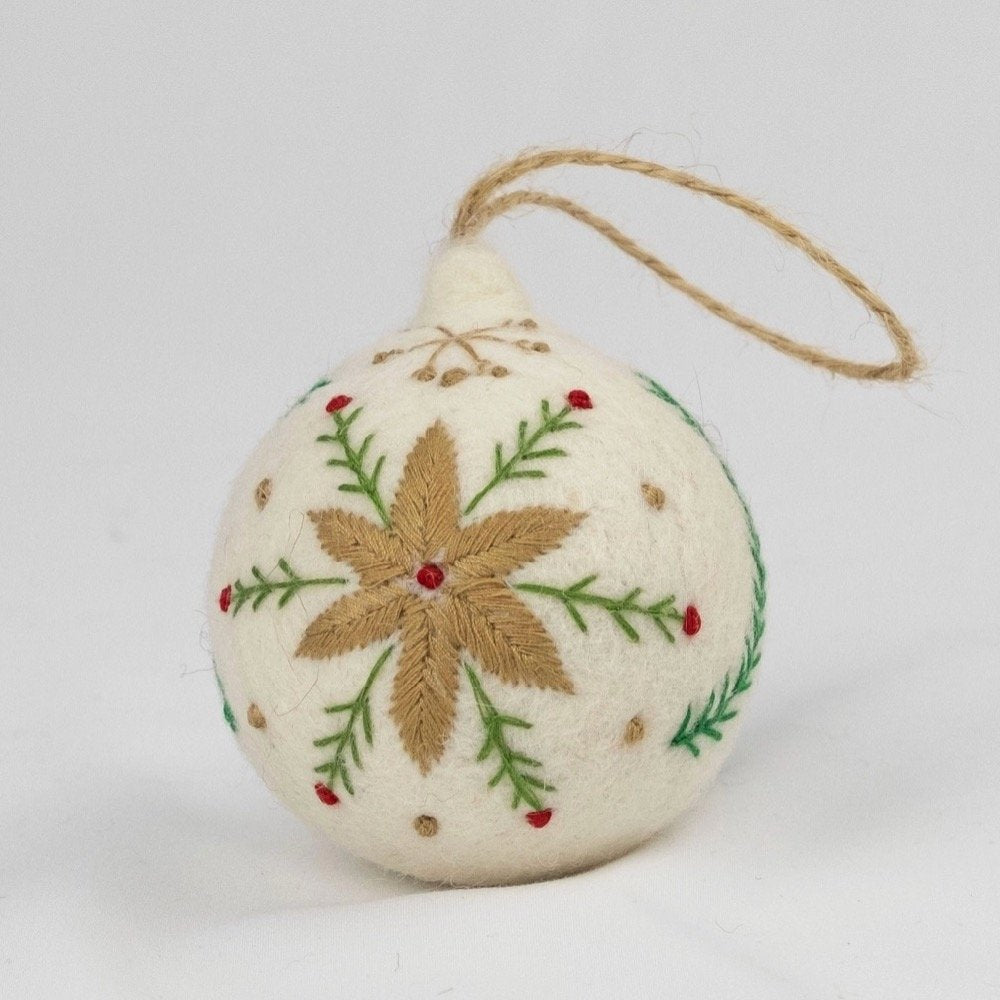 Felt/Embroider Ball Ornament