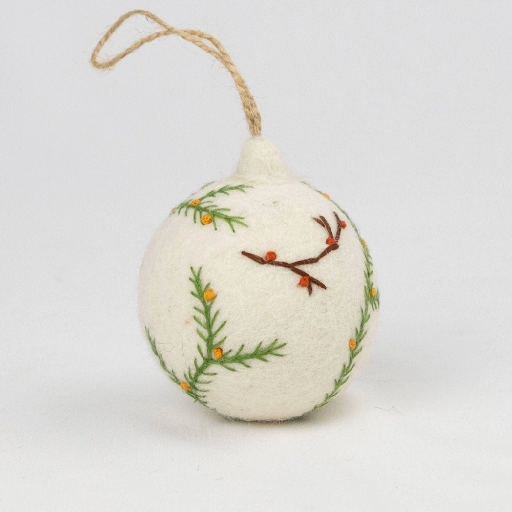 Felt/Embroider Ball Ornament