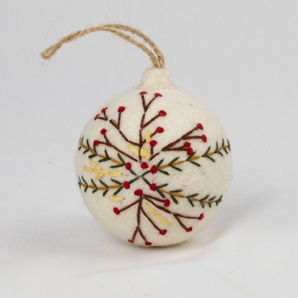 Felt/Embroider Ball Ornament