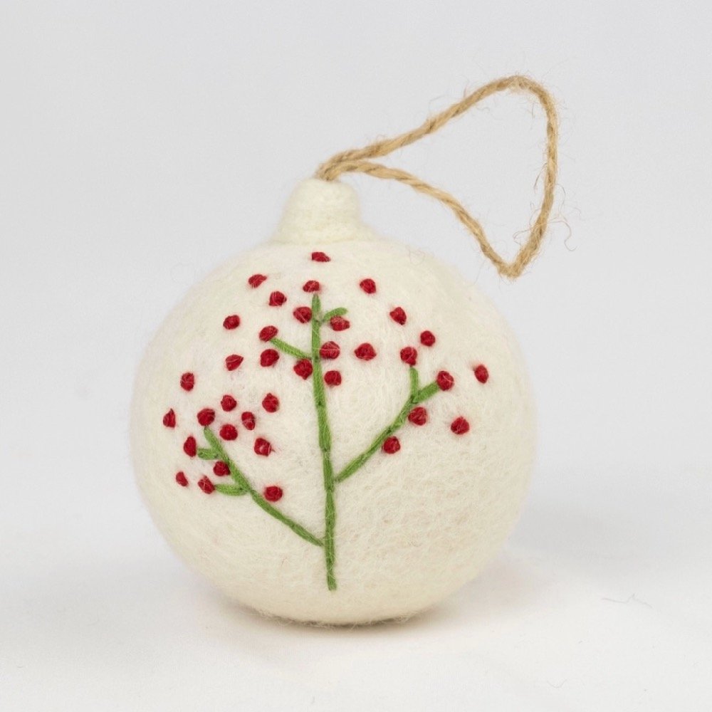 Felt/Embroider Ball Ornament