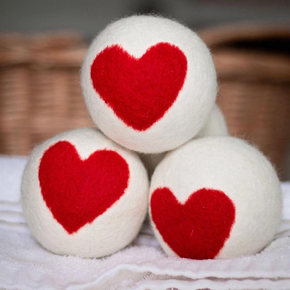Felted Dryer Balls - Red Heart